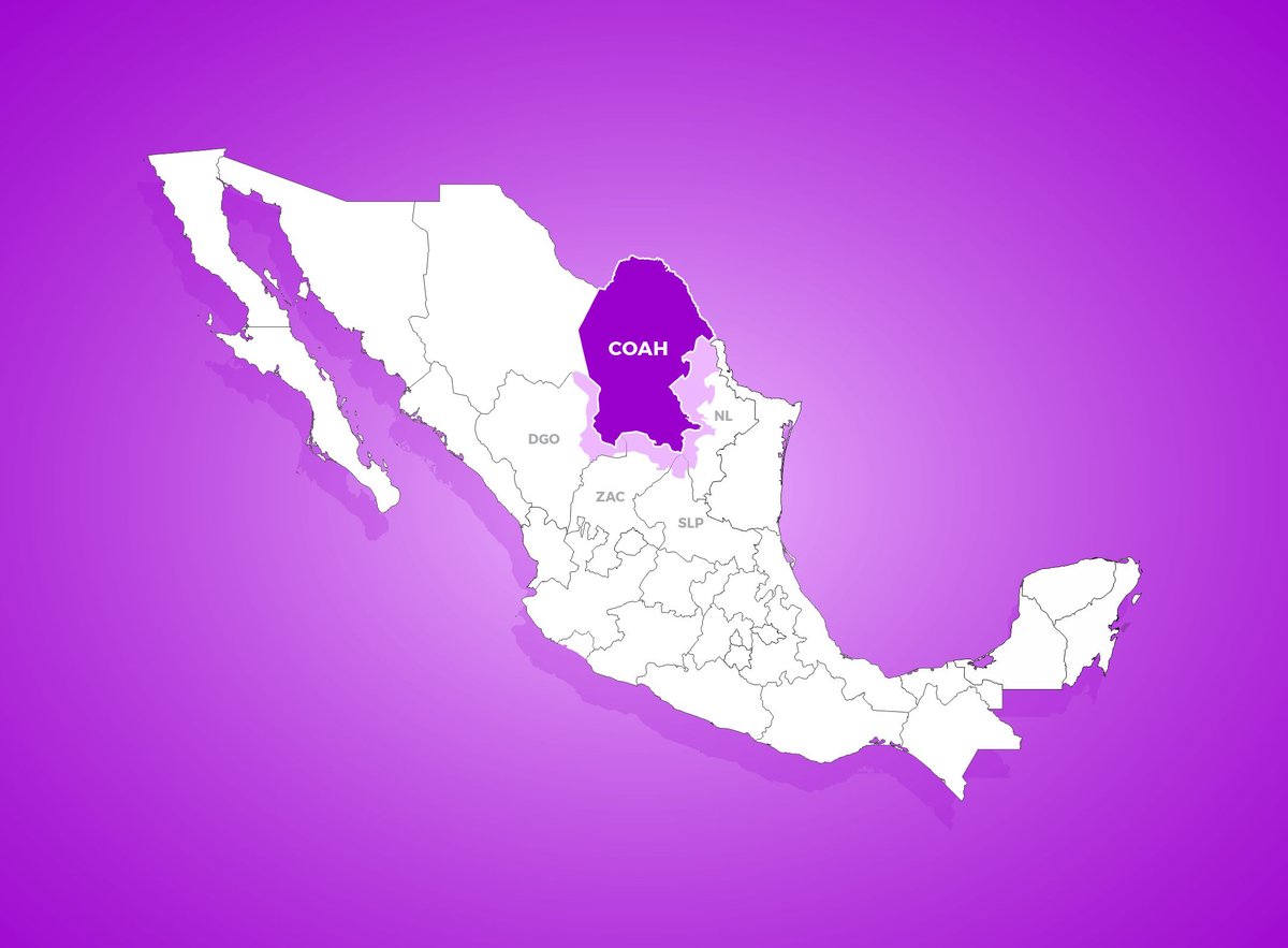 Mapa o entrega de apoyo AMMA